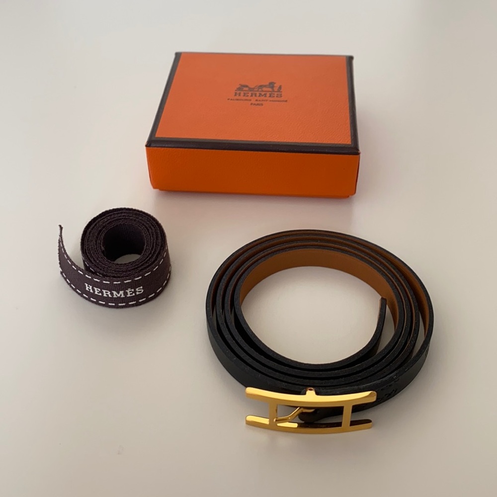 Hermès Leather Bracelet (New)
